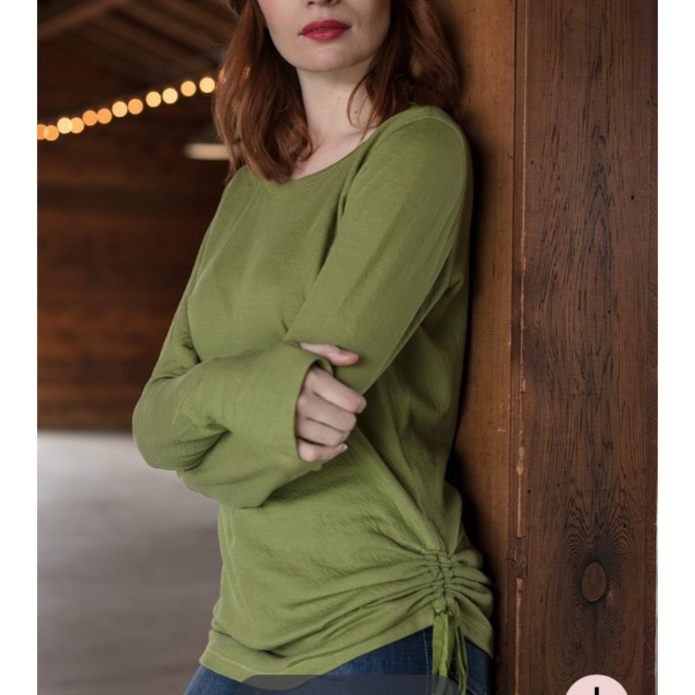 Evy’s Tree Turtle Green Layering Leaves Shirt 2X